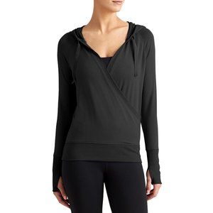 Athleta Black Inner Twist Hoodie Size XXS